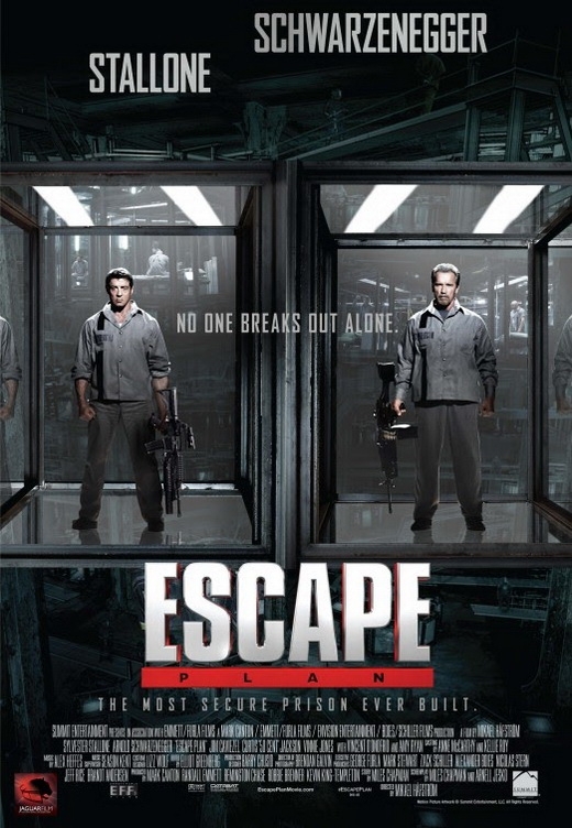پوستر فیلم «نقشه فرار»‌ با بازی سیلوستر استالونه و آرنولد شوارتزنگر